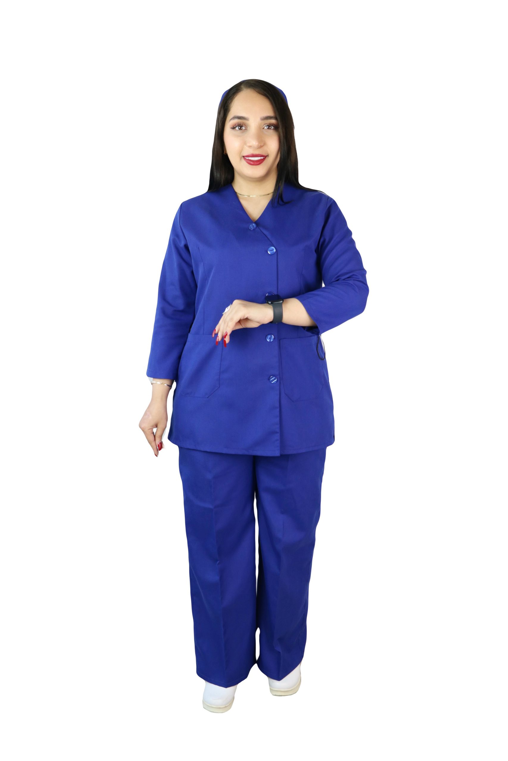 اسکراب کمرکش با شلوار نیم بگ مدل زنانه